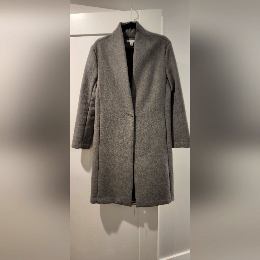 Pure Navy grey wool coat
